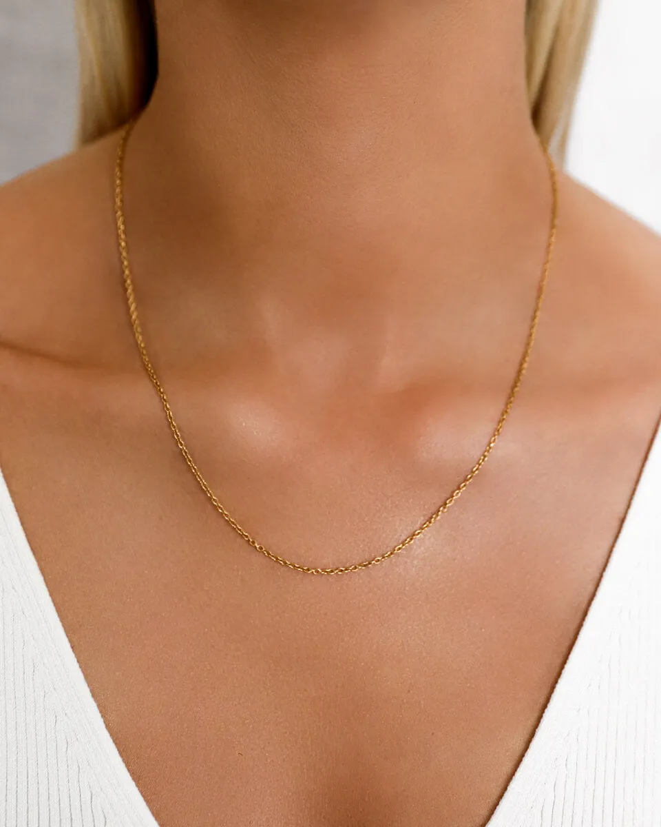 Fine Chain Necklace (Gold)