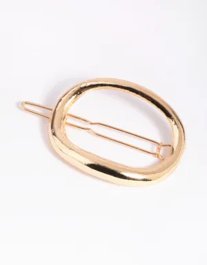 Gold Oval Clips