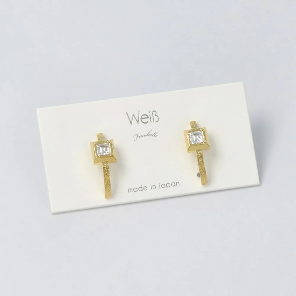 Gold Plated Square Studs