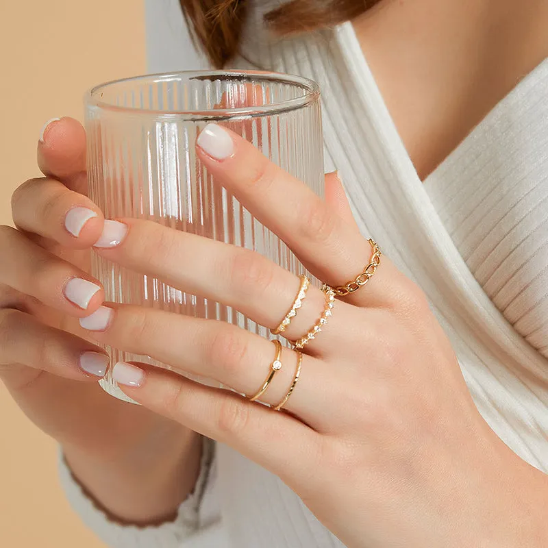 Gold Plated Stunning Dainty Sterling Silver Ring