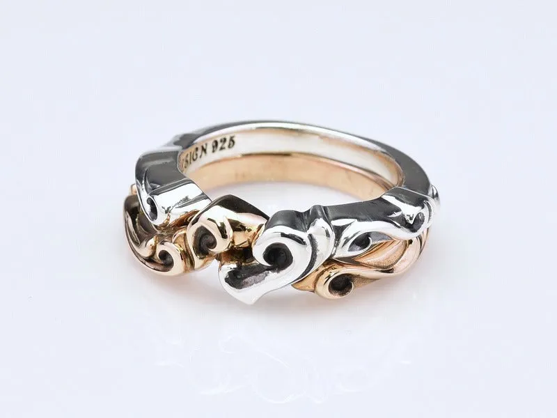 Heart Gimmel Ring