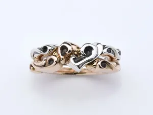 Heart Gimmel Ring