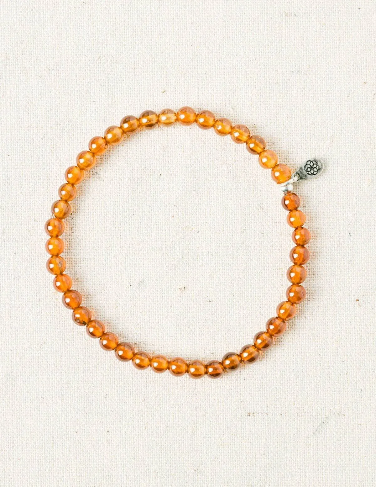 Hessonite Mini Gemstone Bracelet