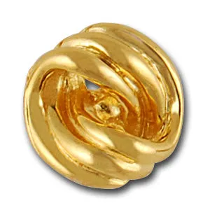 Intertwined Gold Metal Button