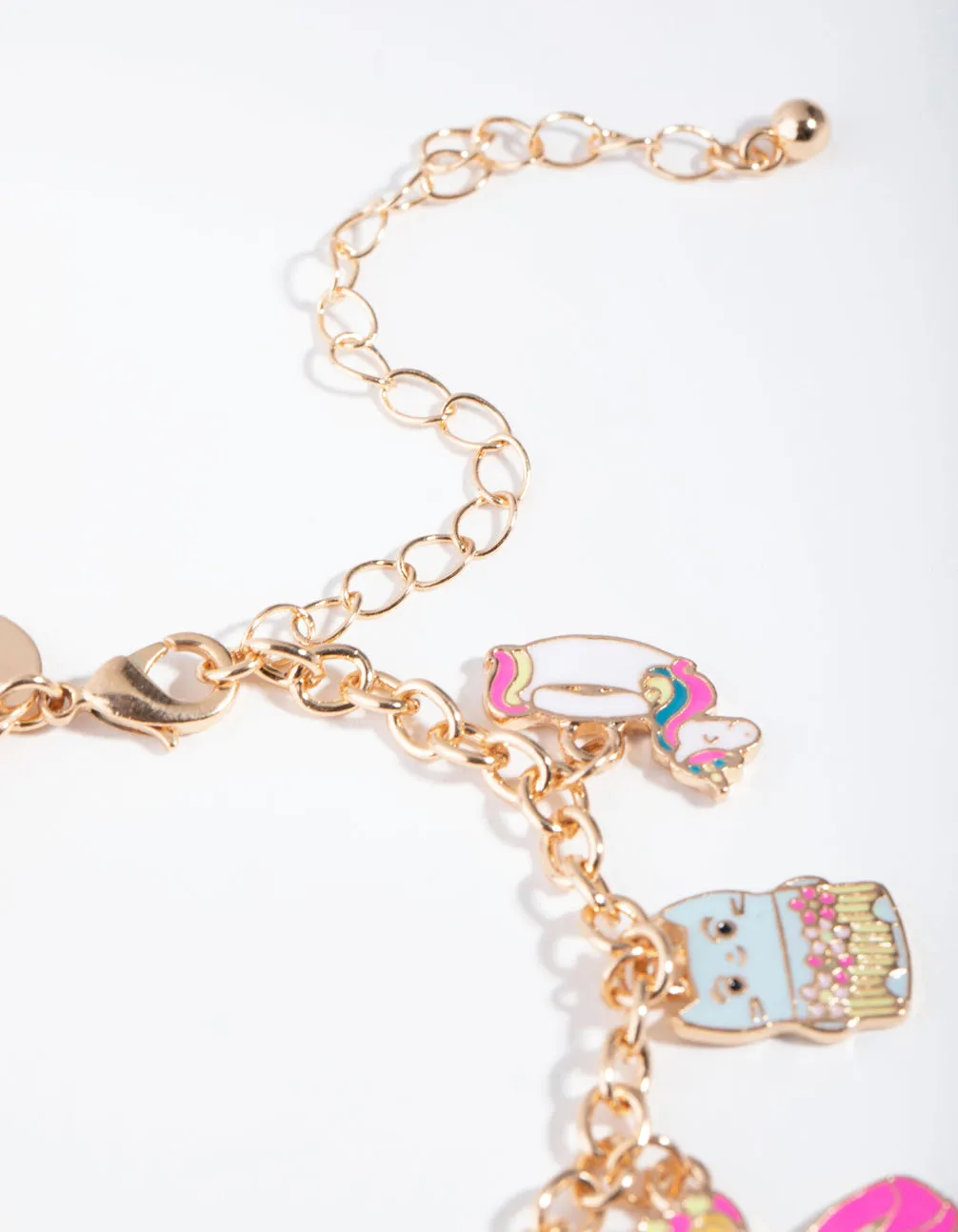 Kids Gold Multi Charm Bracelet