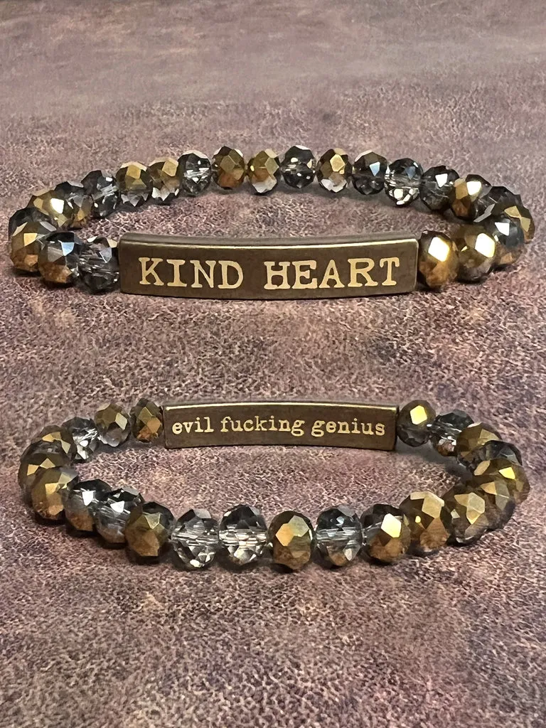 Kind Heart/Evil Genius Bracelet