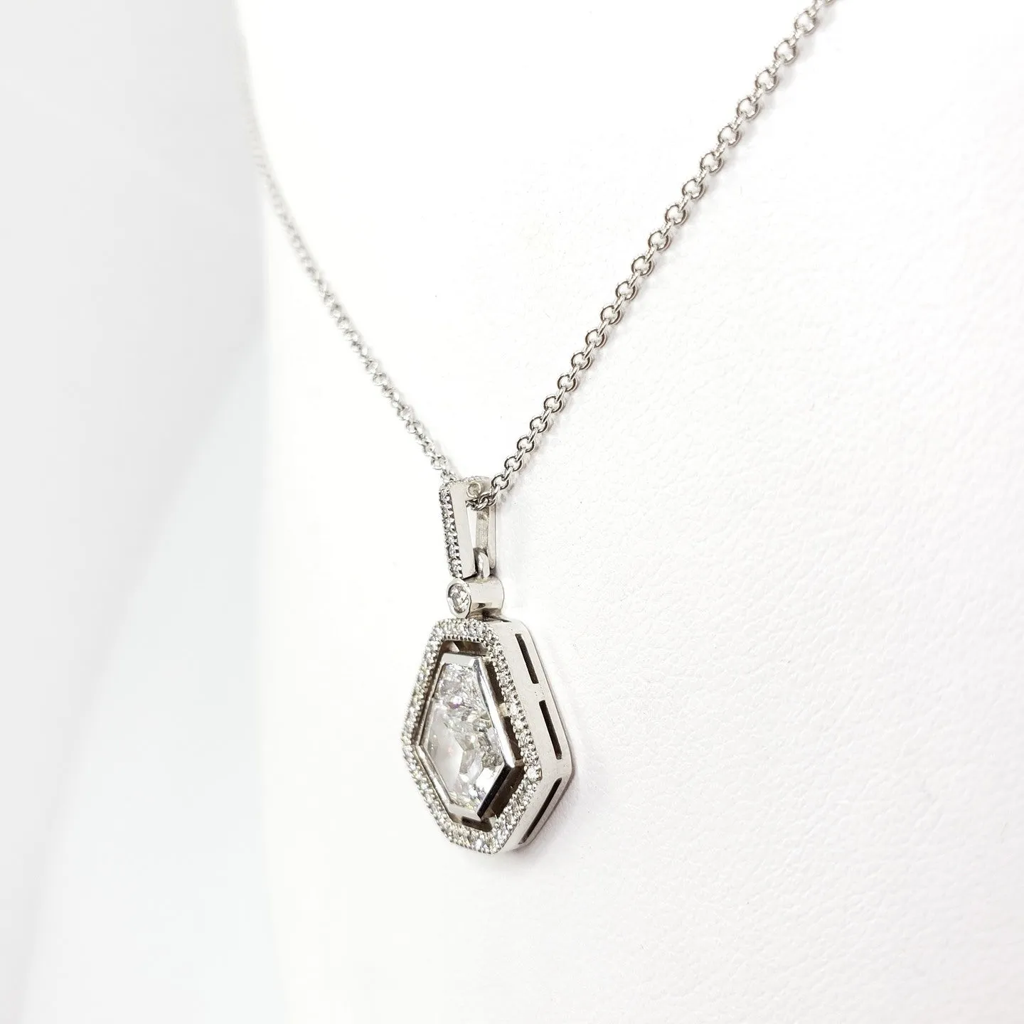 KITE & TRILLION DIAMOND HEXAGON PENDANT