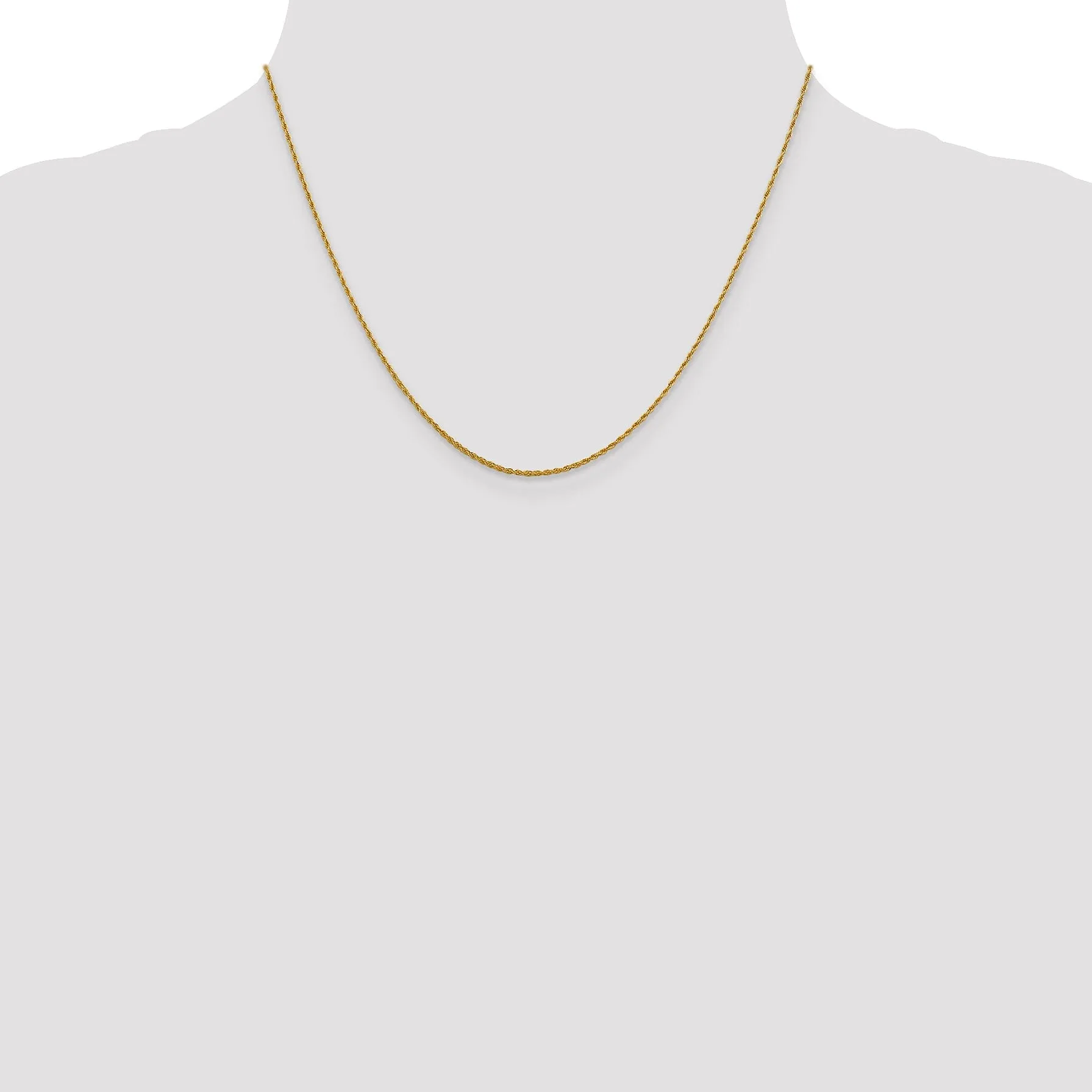 Leslie 10k Yellow Gold 1.2 mm  Loose Rope Chain