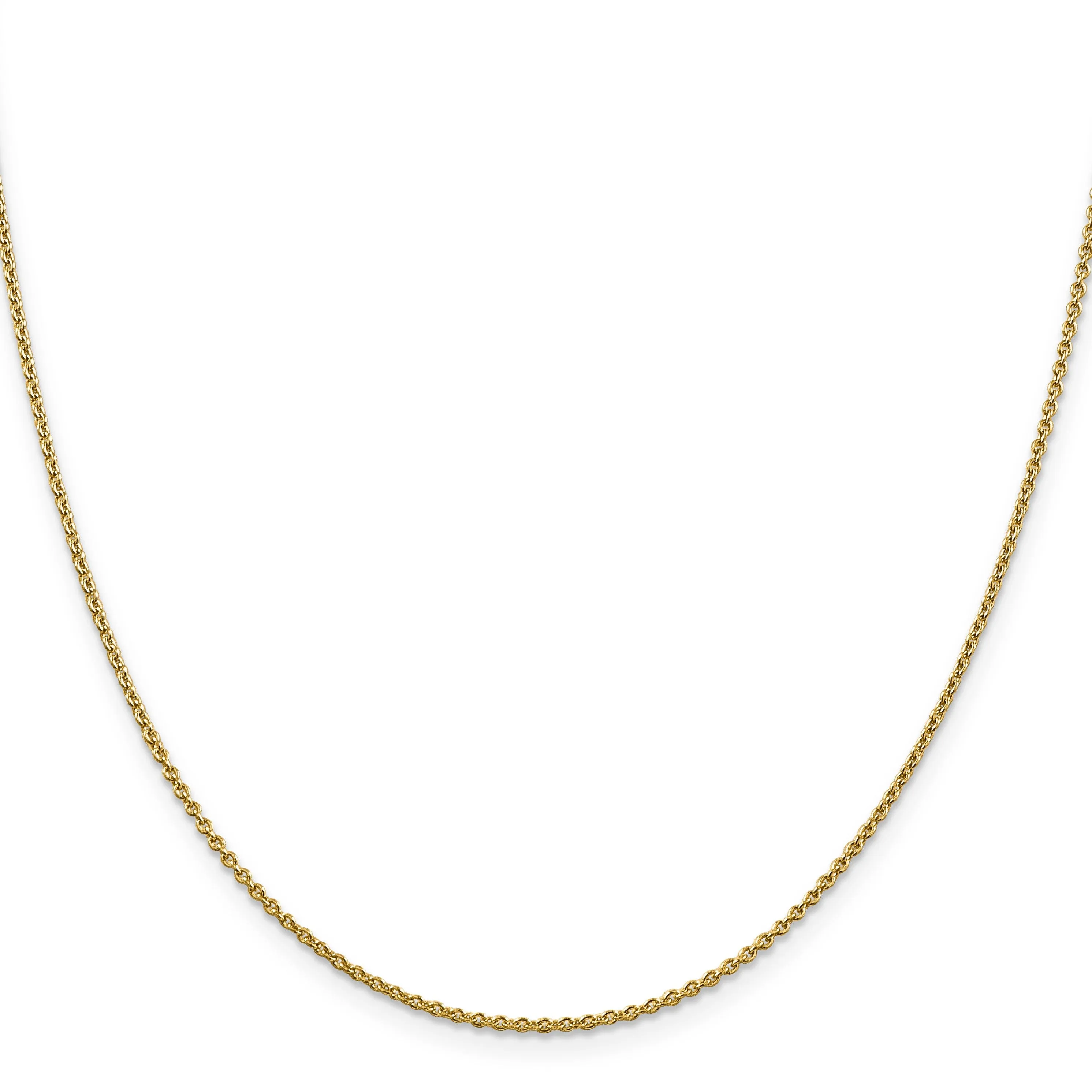 Leslie 14k Yellow Gold 1.8 mm Round Cable Chain