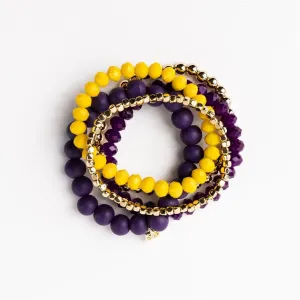 Mandy Bracelet Purple & Yellow