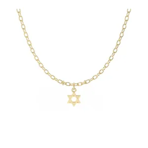 Mini Dainty Magen David Necklace