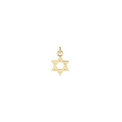 Mini Magen David Charm | 10k Yellow Gold