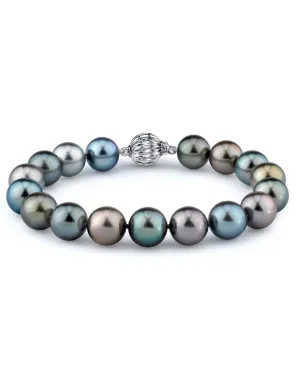 Multi-Color Tahitian Pearl Bracelet, 10.0-11.0mm