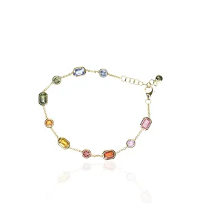 Multi Shaped Sapphire Bracelet