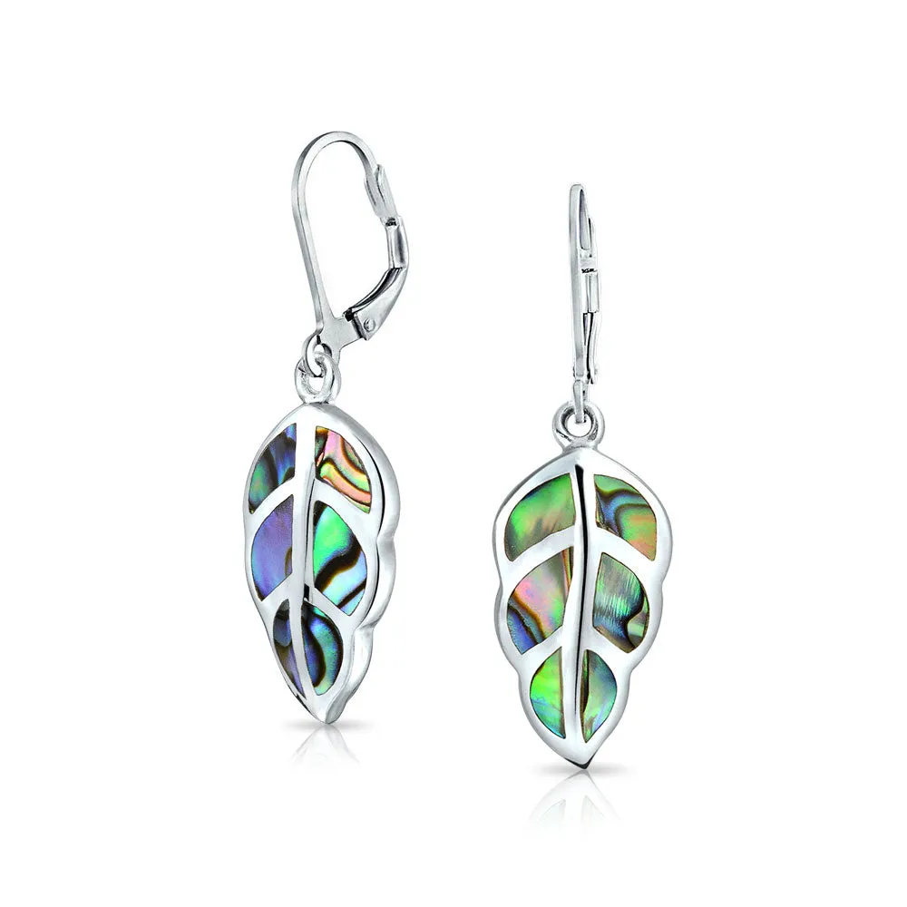 Native American Inspired Dangle Gemstone Earrings with Opal Inlay