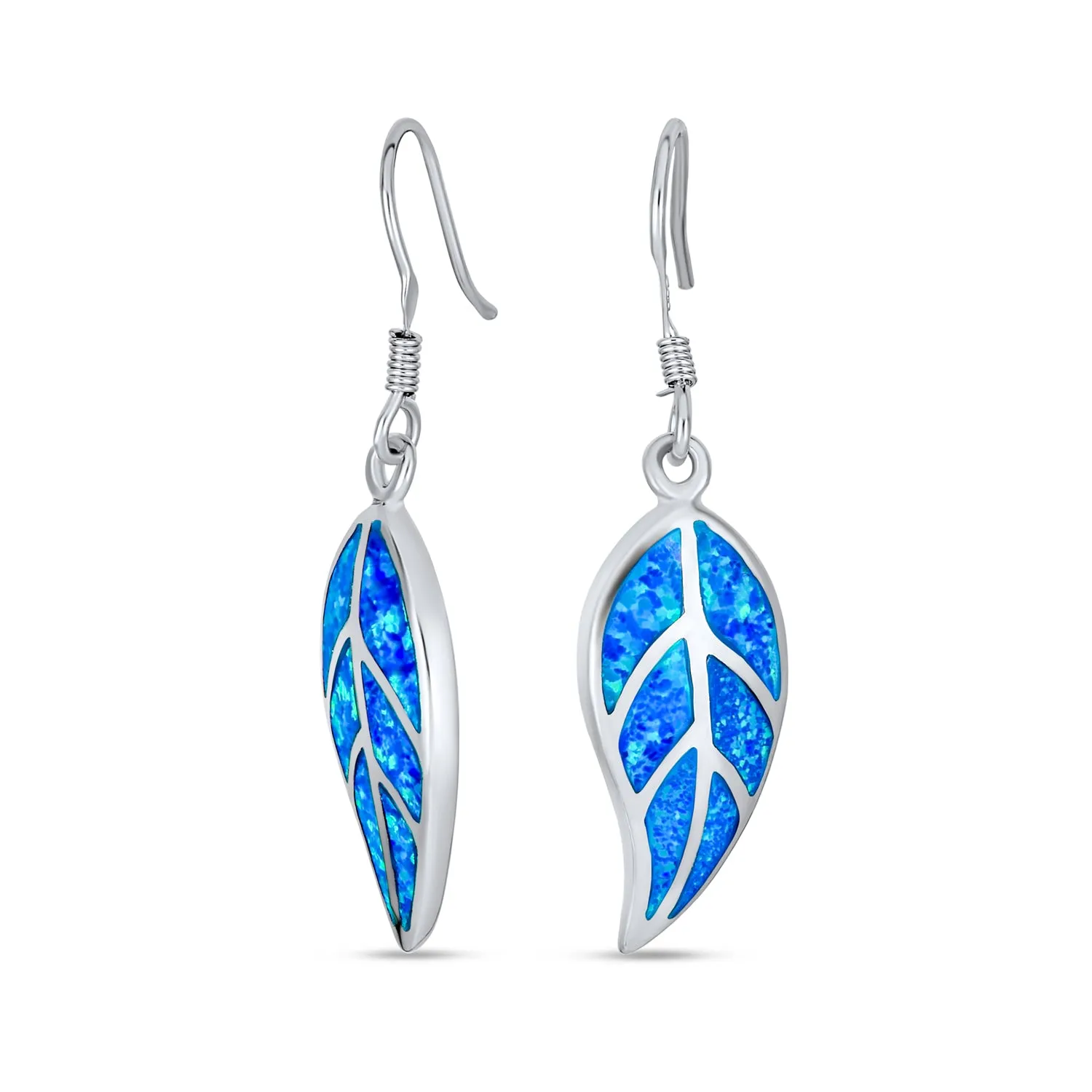 Native American Inspired Dangle Gemstone Earrings with Opal Inlay