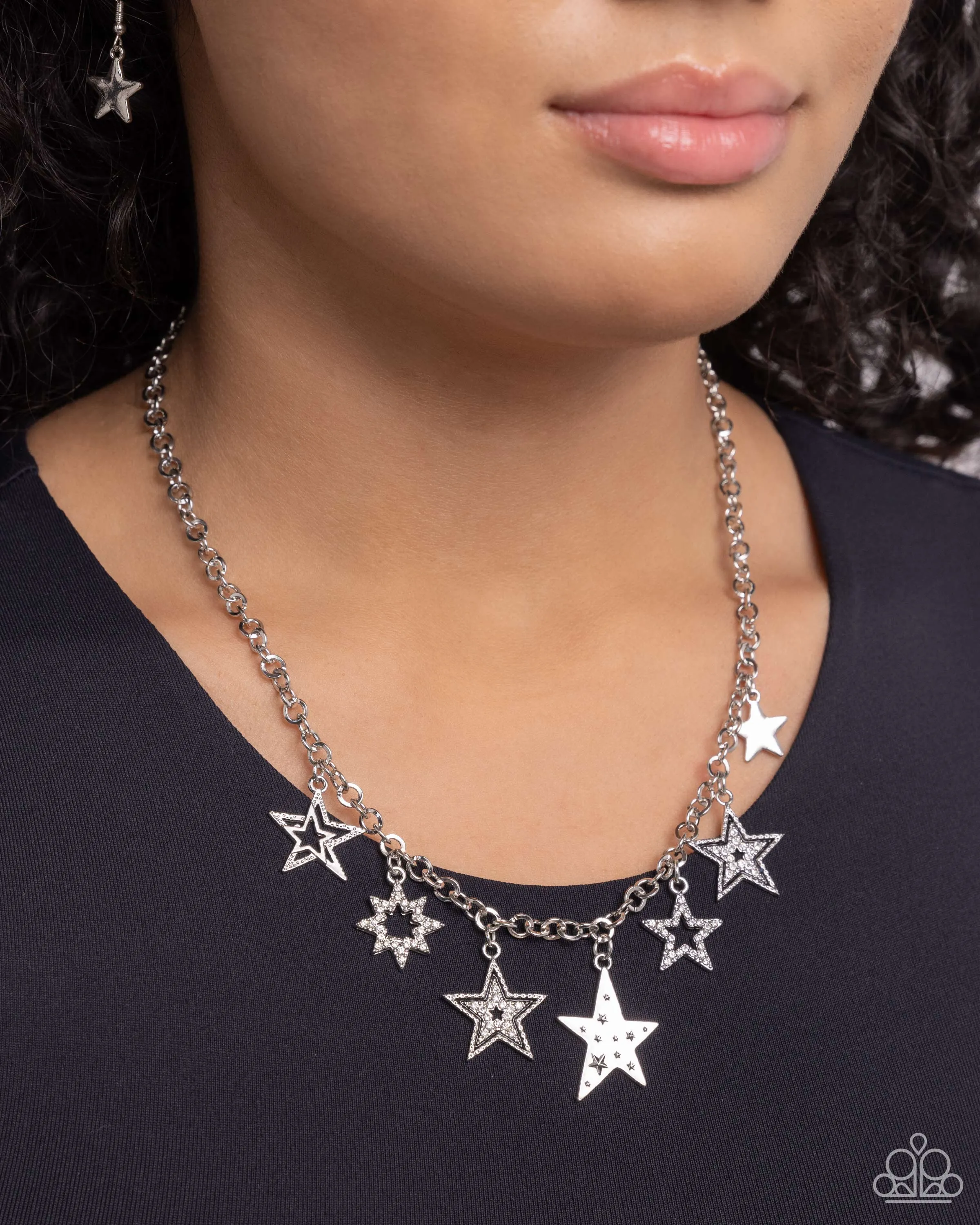 Necklaces Starstruck Sentiment - Black Americana S138