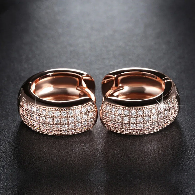 Newest Style Micro Paved AAA Zircon Earrings For Women's Birthday Gift Luxury Woman Earrings