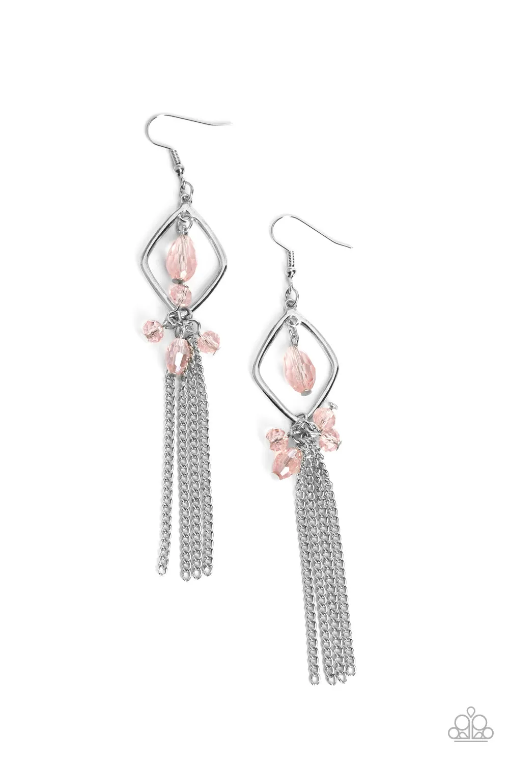 Open Door Jewelry - Effulgent Era - Pink Earrings - Paparazzi Accessories