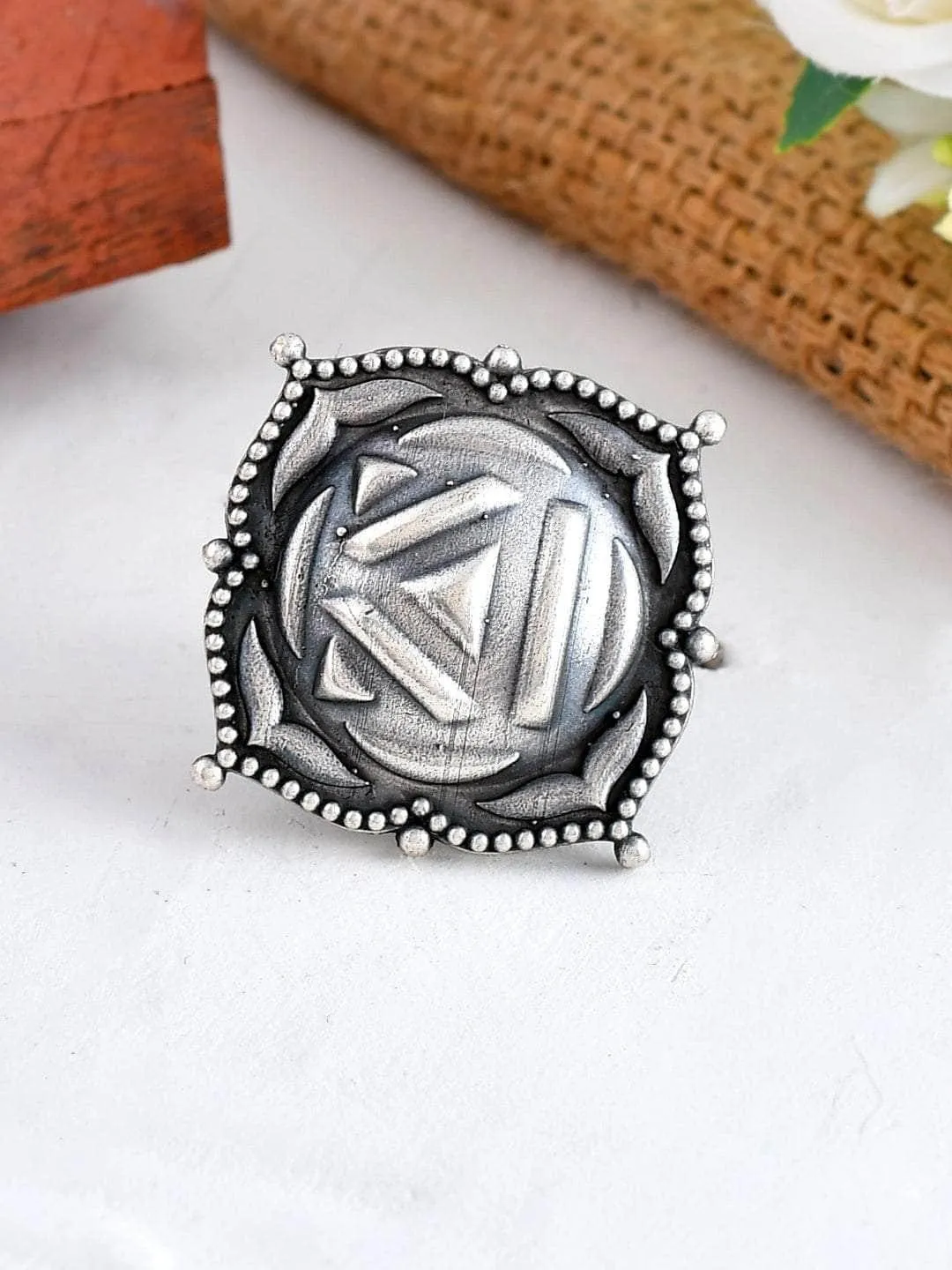 Oxidized Deeptha Ring