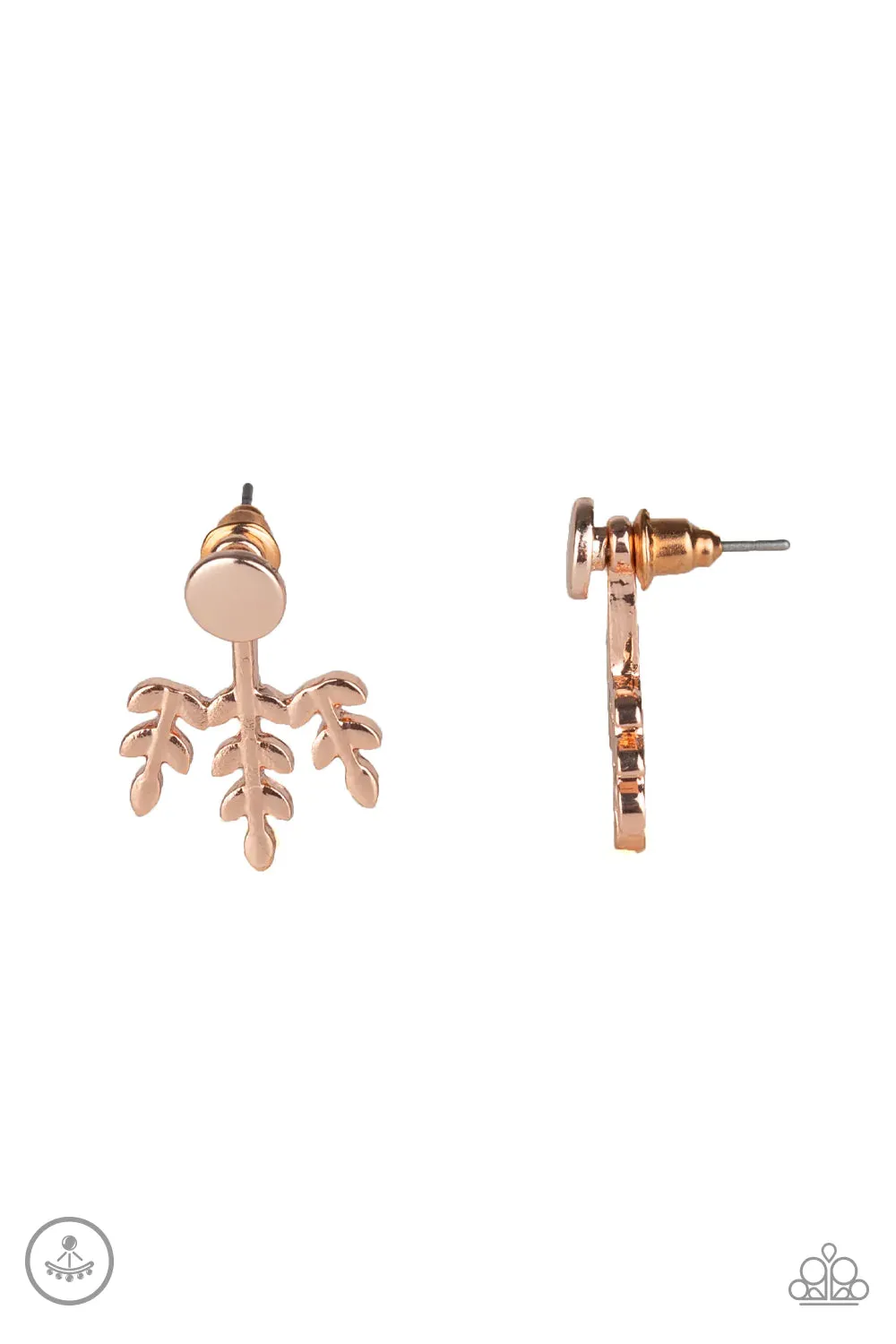 Paparazzi Earring ~ Autumn Shimmer - Rose Gold