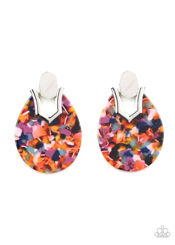 Paparazzi Earring ~ HAUTE Flash - Multi