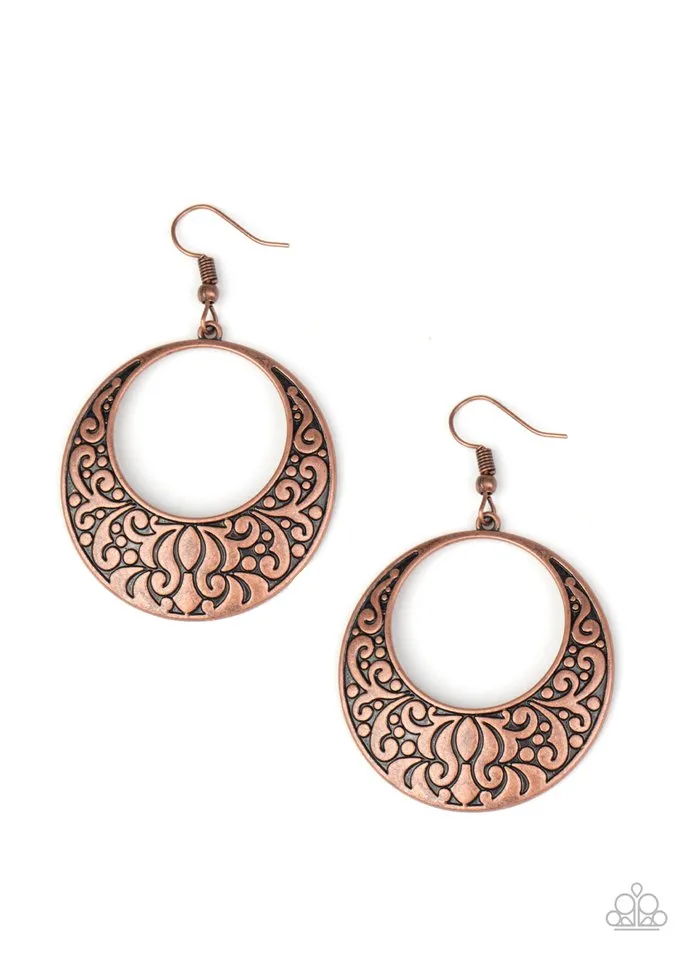 Paparazzi Earring ~ Secret Groves - Copper