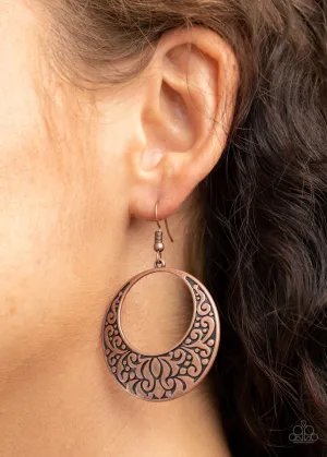 Paparazzi Earring ~ Secret Groves - Copper