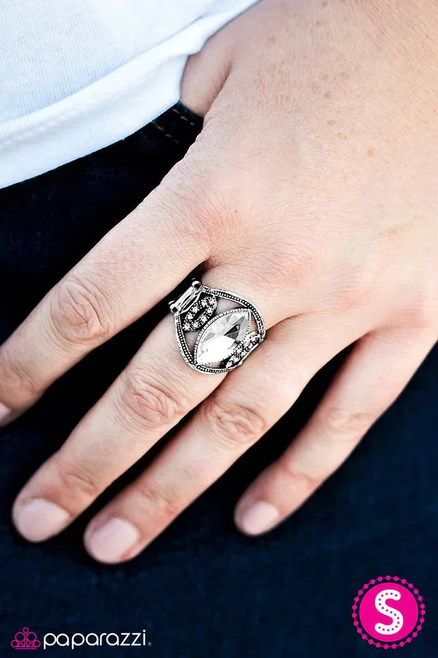 Paparazzi Ring ~ Ill Have A Martini - White