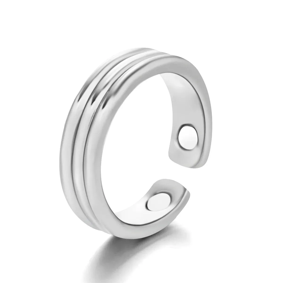 Personality Fashion Open Magnetic Health Rings for Women Men Magnetic Therapy Lose Weight Rings Keep Slim Health Care Jewelry