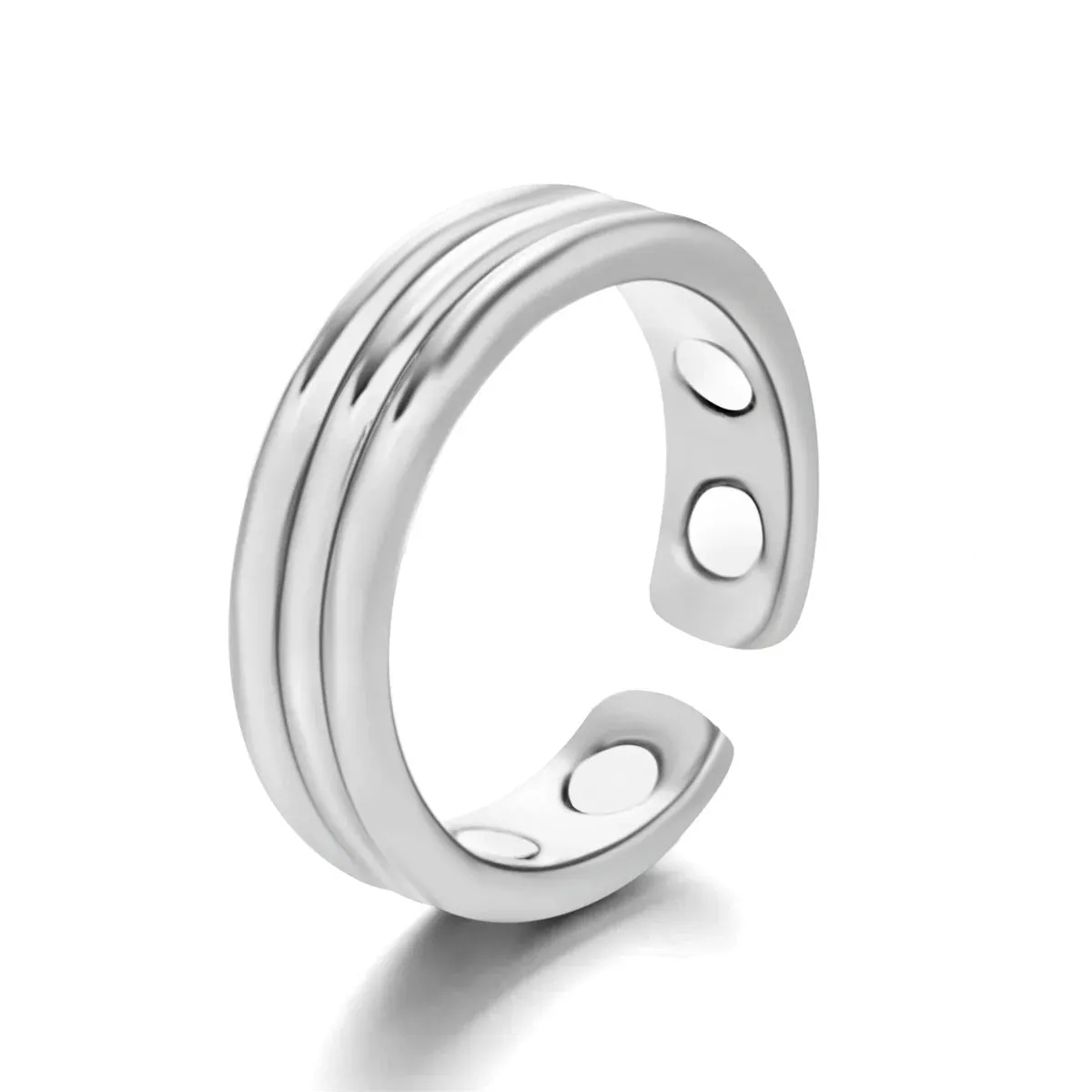 Personality Fashion Open Magnetic Health Rings for Women Men Magnetic Therapy Lose Weight Rings Keep Slim Health Care Jewelry