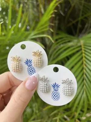 Pineapple Pearl Pop Studs