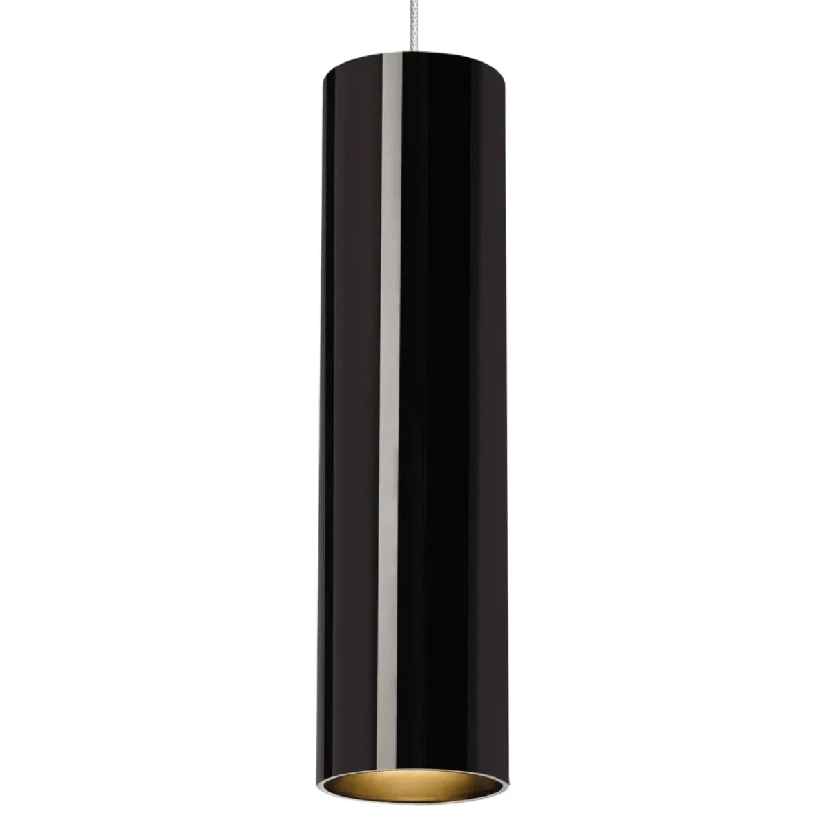 Piper LED Monopoint Pendant 7W 3000K 485 Lumens Black & Sarin Nickel finish