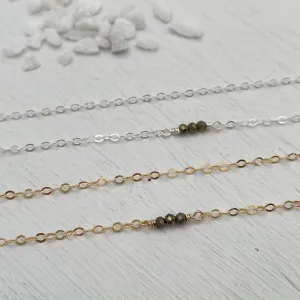 Pyrite Accent Cable Chain