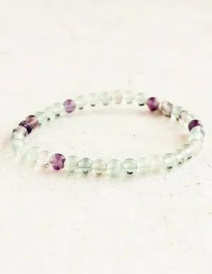 Rainbow Fluorite Mini Gemstone Bracelet