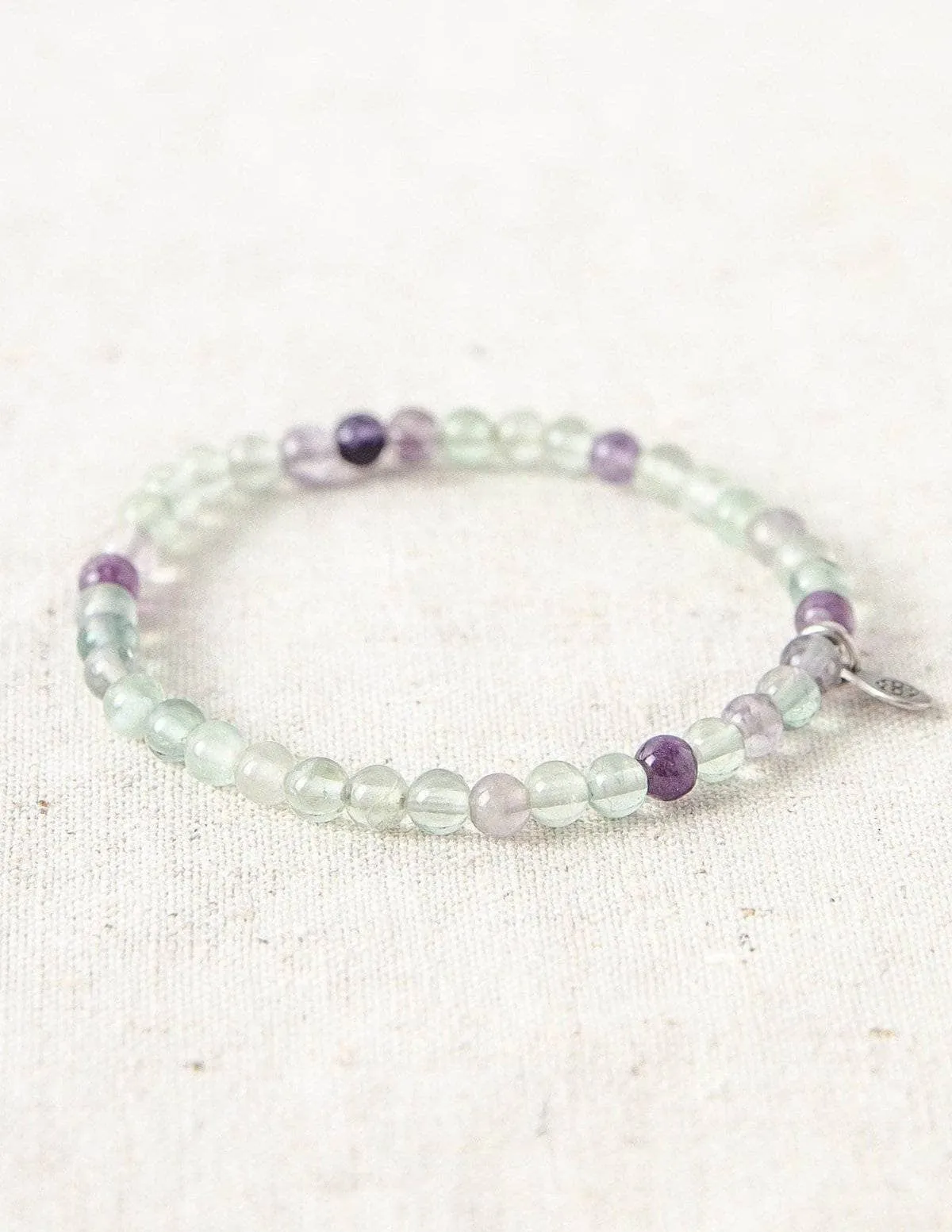 Rainbow Fluorite Mini Gemstone Bracelet