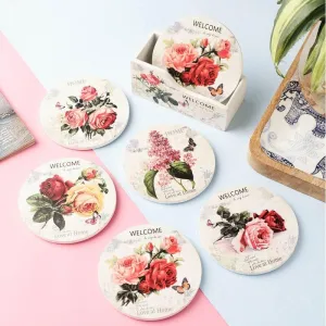 Rosa Blast Coaster - Set Of Six