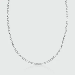 Shalcomb Sterling Silver Belcher Link Necklace