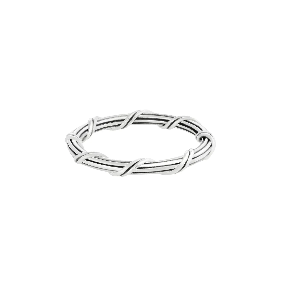 Signature Romance Band Ring in sterling silver 2 mm