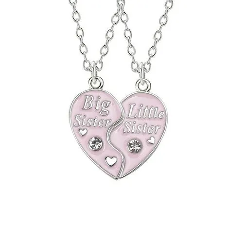 Simple Heart Necklace Sisters Pendant | Friendship Necklaces 2