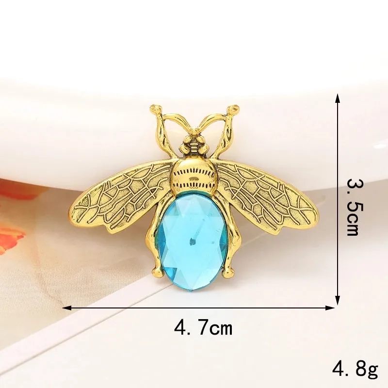 Simple Style Bee Alloy Inlay Rhinestones Jewelry Accessories