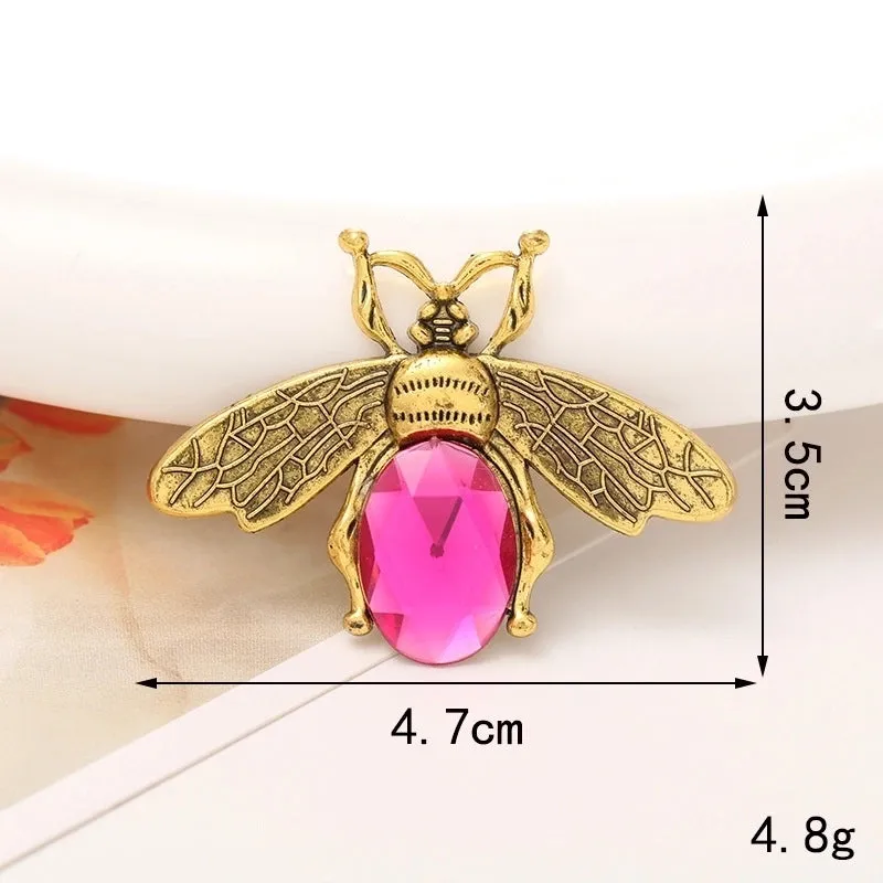 Simple Style Bee Alloy Inlay Rhinestones Jewelry Accessories