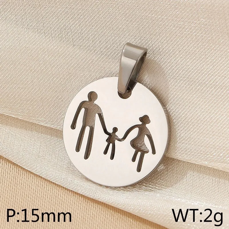 Simple Style Cartoon Character Titanium Steel Plating 18k Gold Plated Charms Jewelry Accessories