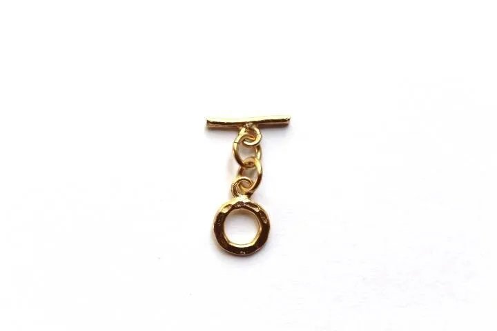 Small Gold Toggle Clasp, Silver Toggle, Gold Toggle, Hammered Toggle, Small Toggle, Pewter Toggle, Pewter Clasp, Gold Clasp, Clasp