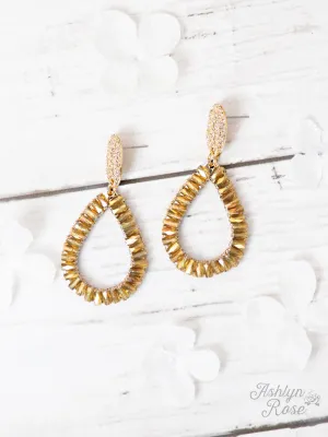 So In Style Drop Earrings, Gold