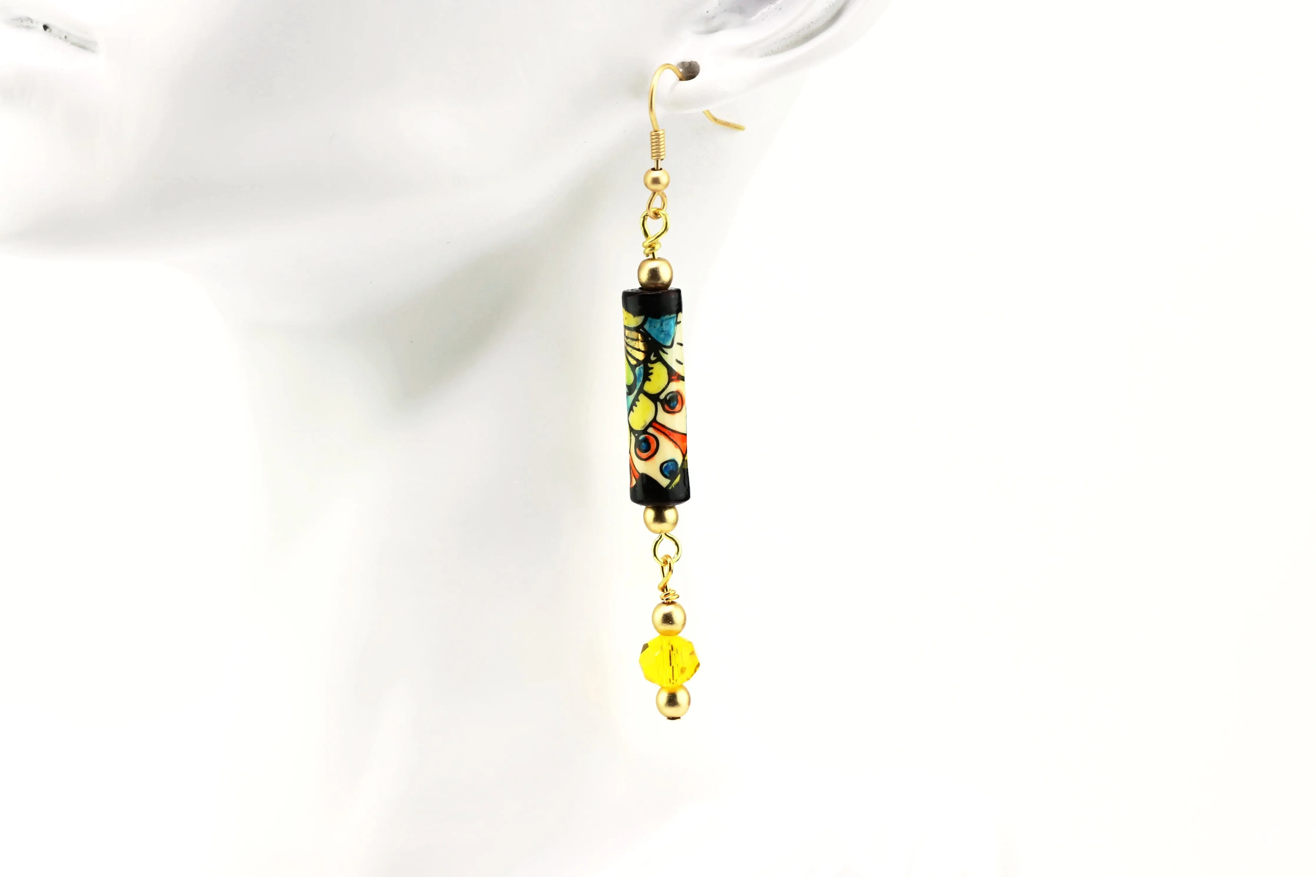 Stained Glass Dangle Earrings