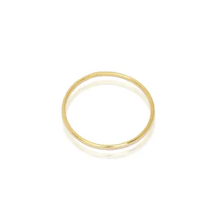 Sterling Silver Plain Ring - Plated in Rose Gold, Platinum and Gold