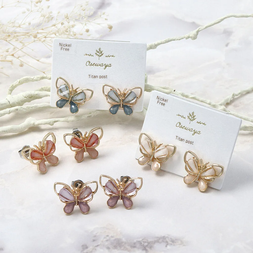 Stoned Butterfly Studs