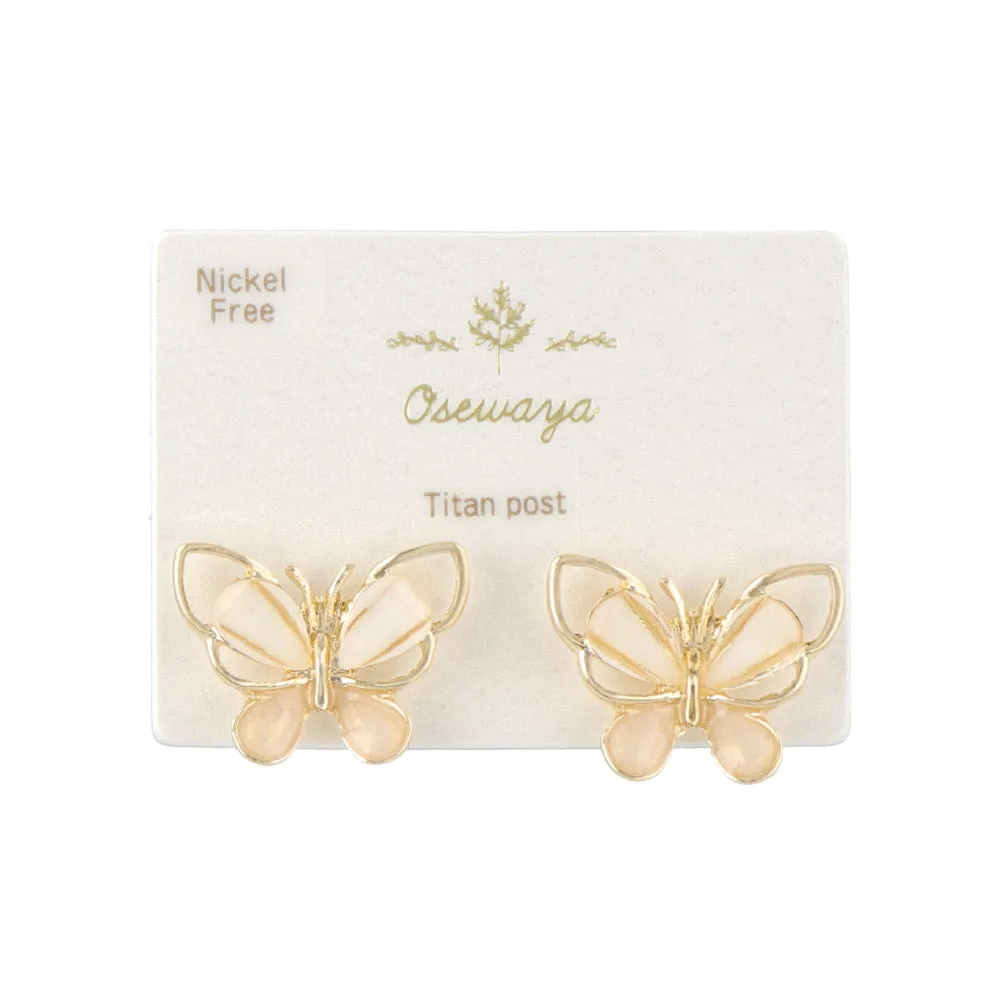 Stoned Butterfly Studs