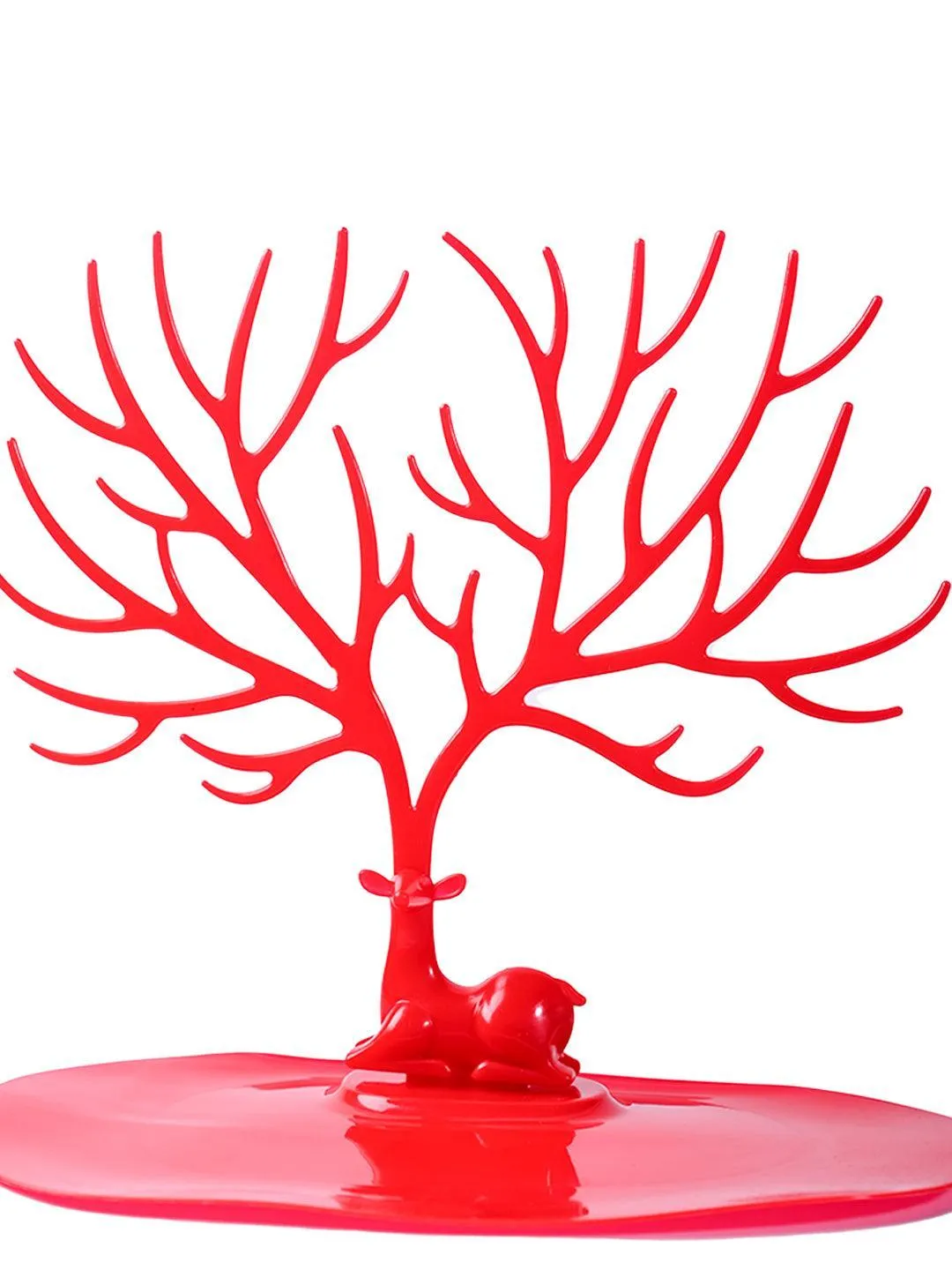 Stylish Red Jewelry Tree Stand